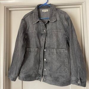 Madewell Black denim stonewash jacket
